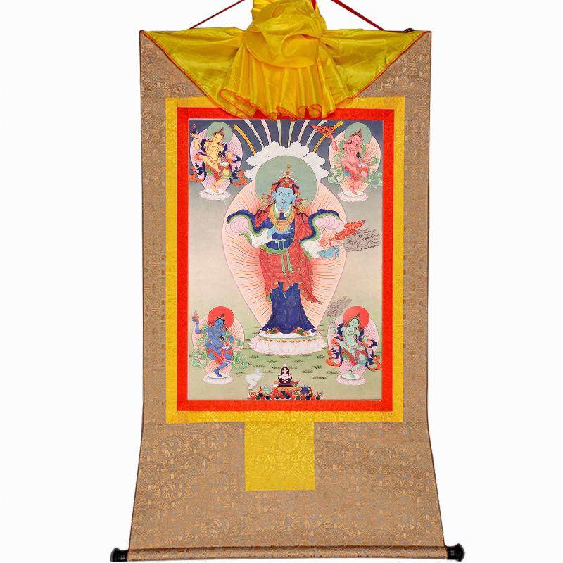 Bhaisajyaguru,Medicine Buddha,Woodblock Thangka Art - Gandhanra-ART