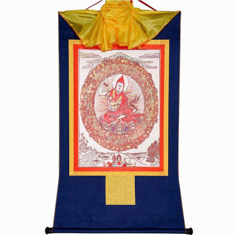 Je Tsongkhapa,Woodblock Thangka Art - Gandhanra-ART