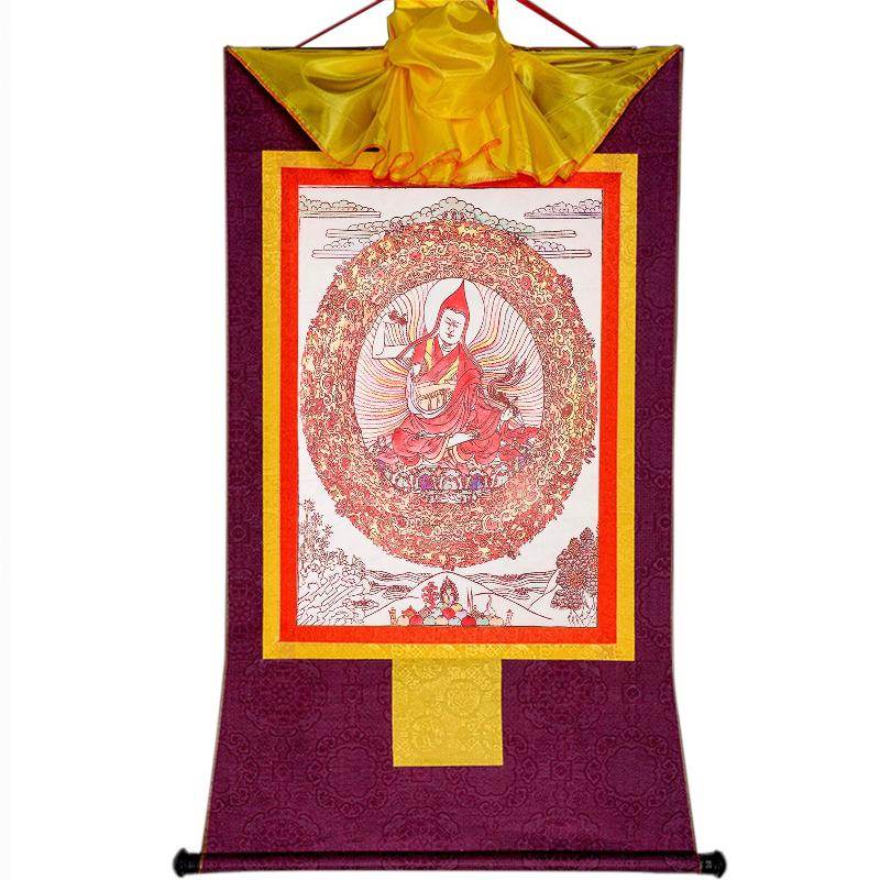 Je Tsongkhapa,Woodblock Thangka Art - Gandhanra-ART