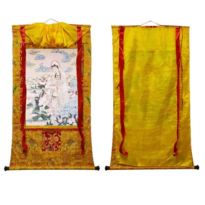 Avalokitesvara,Padmapani,Woodblock Thangka Art - Gandhanra-ART
