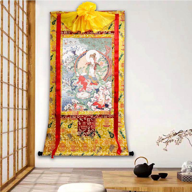 Avalokitesvara,Padmapani,Woodblock Thangka Art - Gandhanra-ART