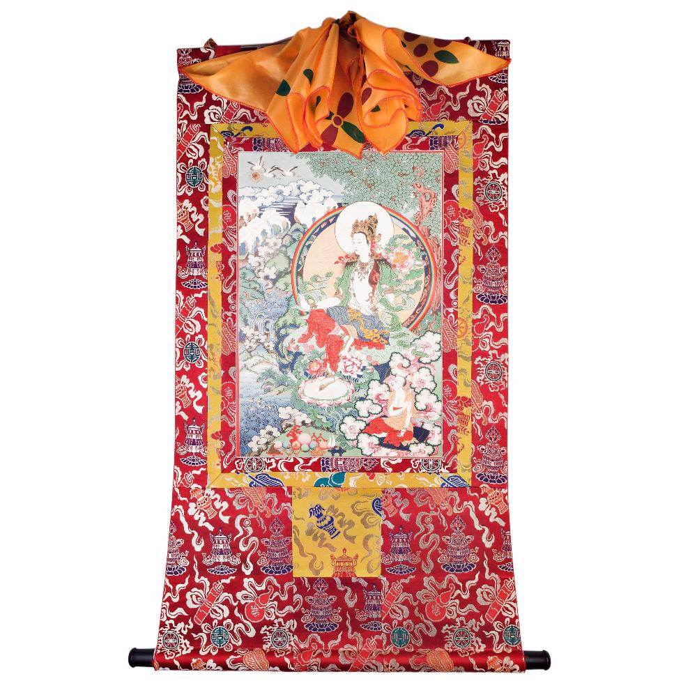 Avalokitesvara,Padmapani,Woodblock Thangka Art - Gandhanra-ART