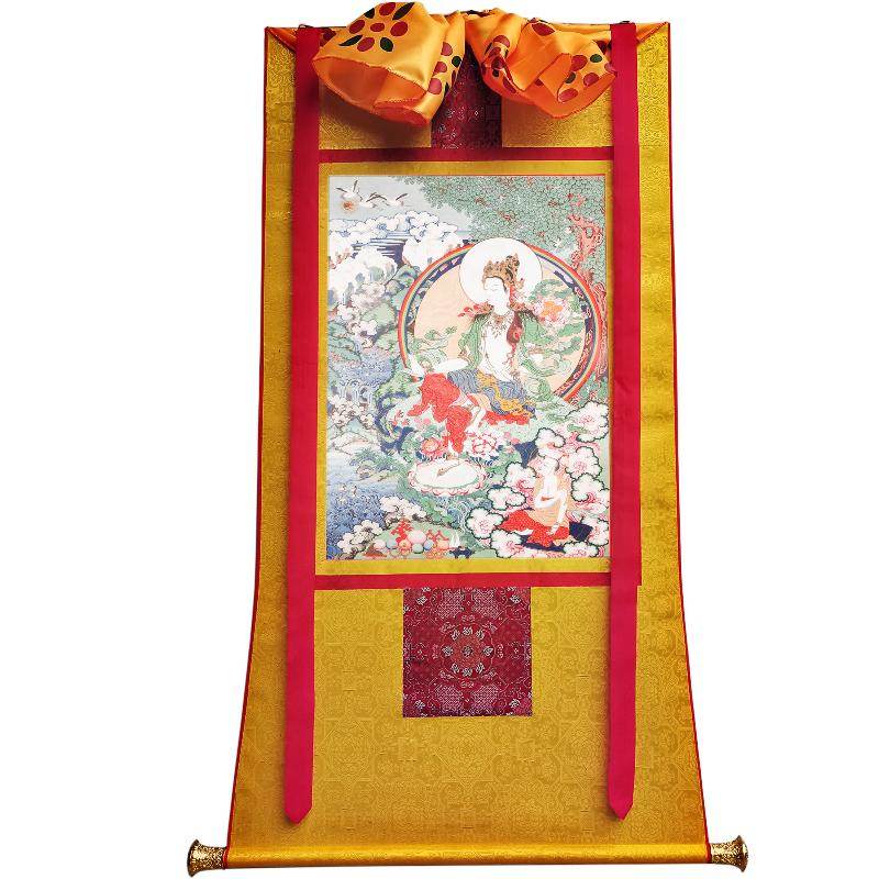 Avalokitesvara,Padmapani,Woodblock Thangka Art - Gandhanra-ART