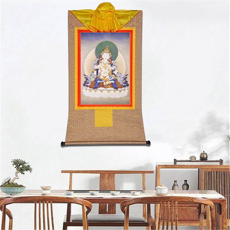 Vajrasattva,Woodblock Thangka Art - Gandhanra-ART