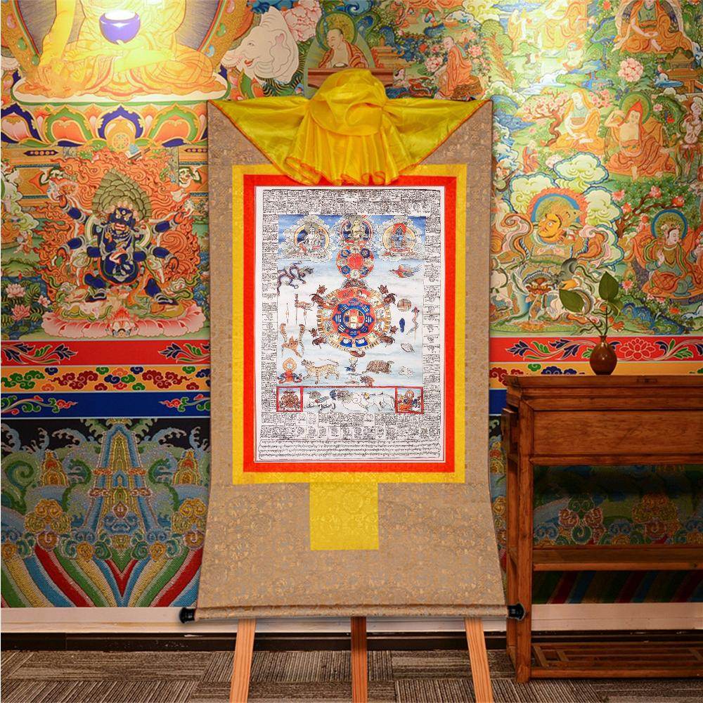 SIPAHO,Tibetan Calendar,Woodblock Thangka Art - Gandhanra-ART