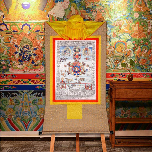 SIPAHO,Tibetan Calendar,Woodblock Thangka Art - Gandhanra-ART