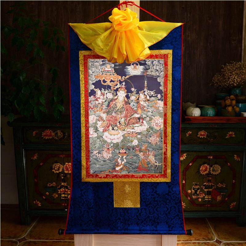 Guru Rinpoche,Padmasambhava,Woodblock Thangka Art - Gandhanra-ART