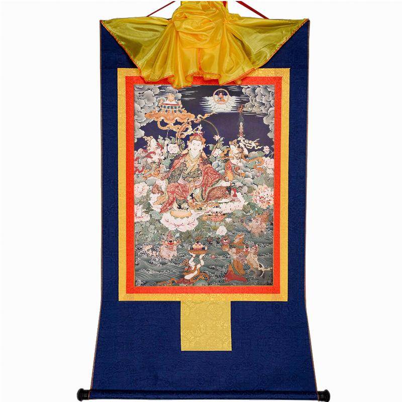 Guru Rinpoche,Padmasambhava,Woodblock Thangka Art - Gandhanra-ART