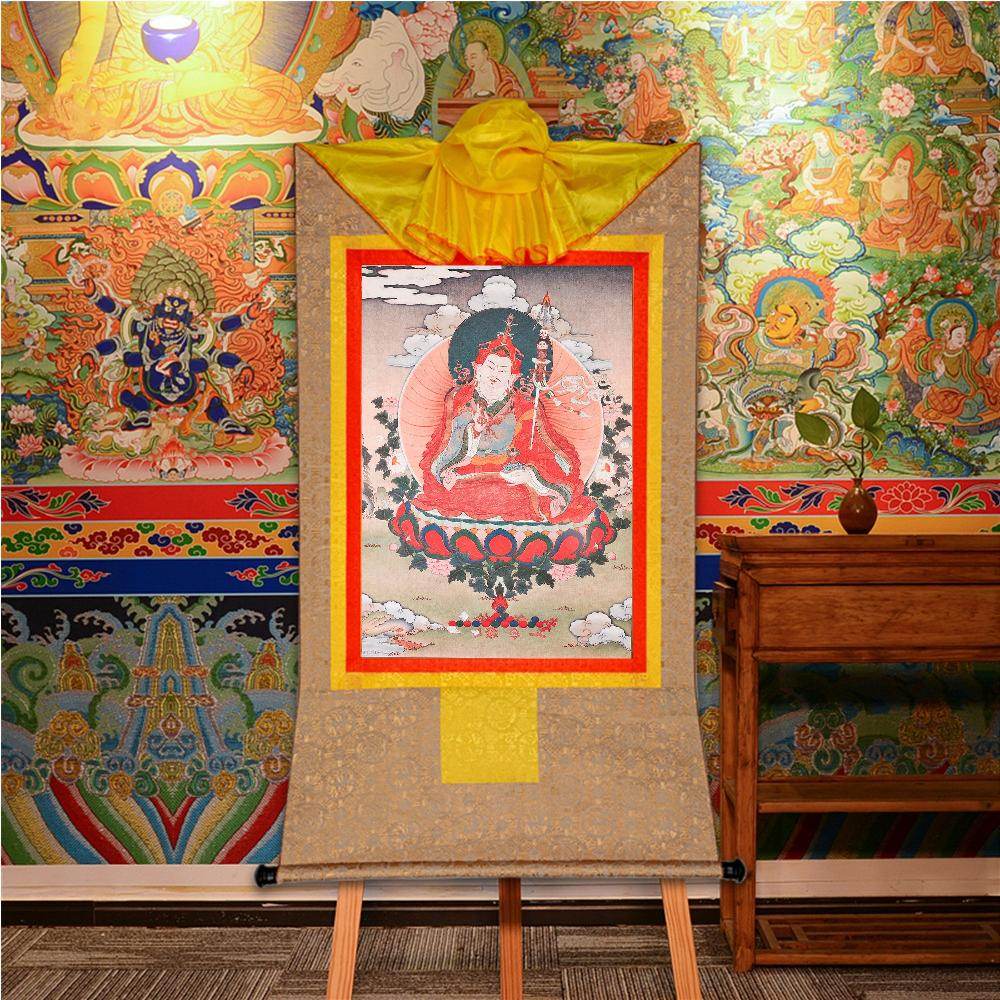 Guru Rinpoche,Padmasambhava,Woodblock Thangka Art - Gandhanra-ART