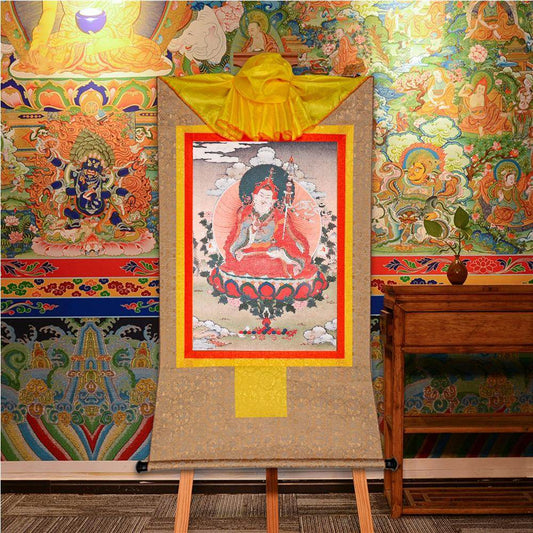 Guru Rinpoche,Padmasambhava,Woodblock Thangka Art - Gandhanra-ART