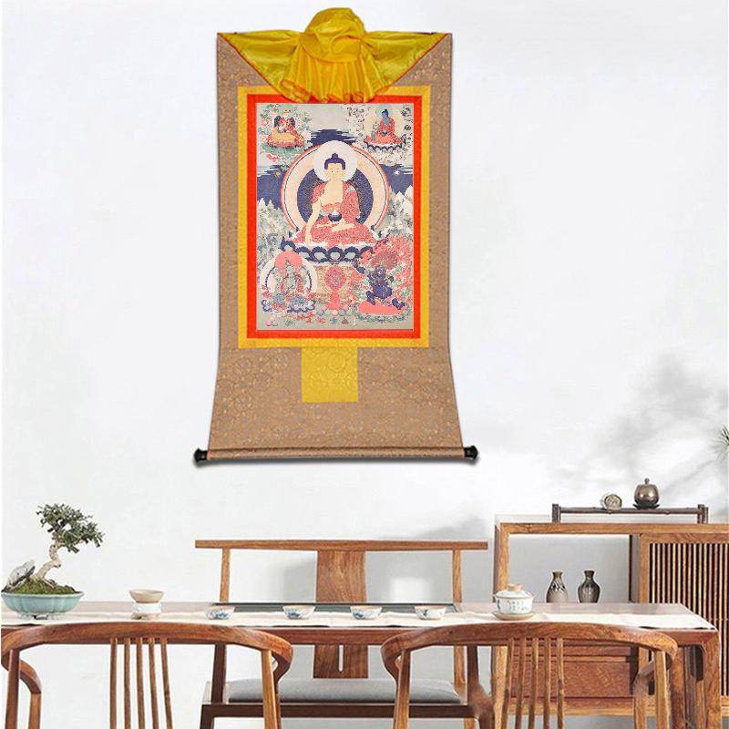 Shakyamuni,Woodblock Thangka Art - Gandhanra-ART