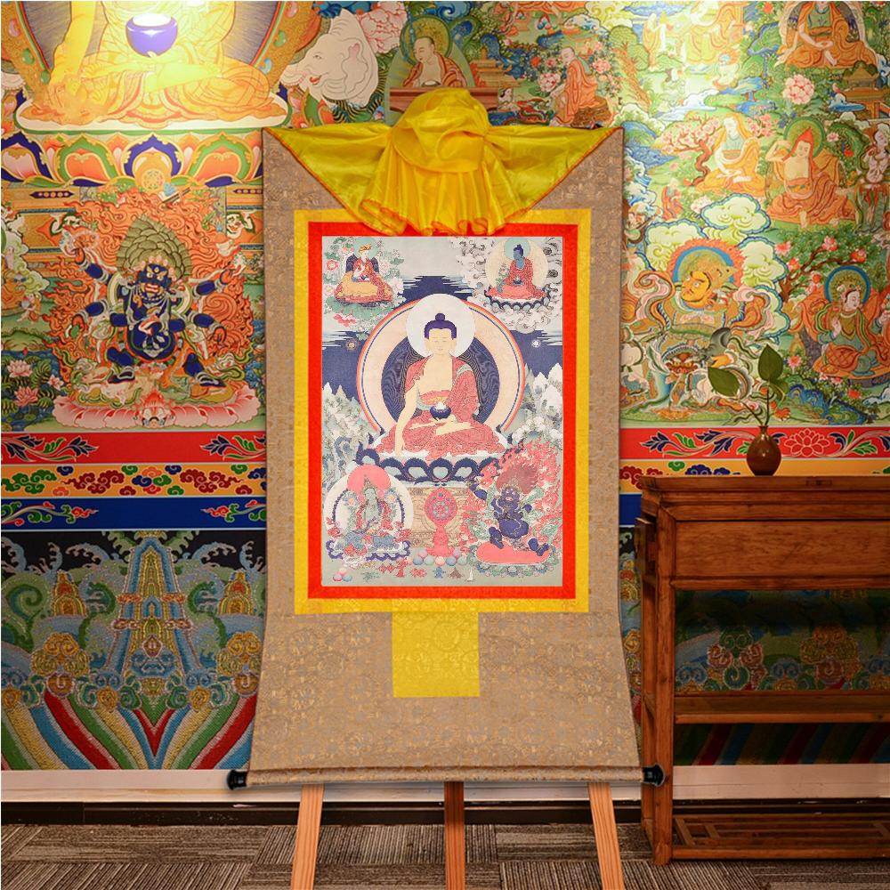 Shakyamuni,Woodblock Thangka Art - Gandhanra-ART