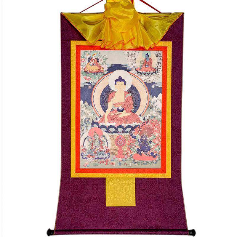 Shakyamuni,Woodblock Thangka Art - Gandhanra-ART