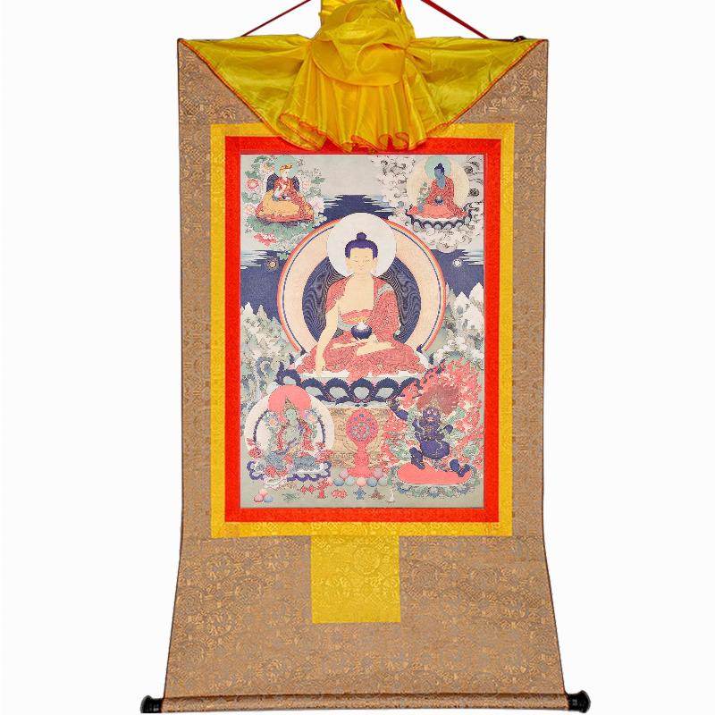 Shakyamuni,Woodblock Thangka Art - Gandhanra-ART