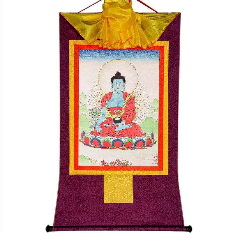 Bhaisajyaguru,Medicine Buddha,Woodblock Thangka Art - Gandhanra-ART
