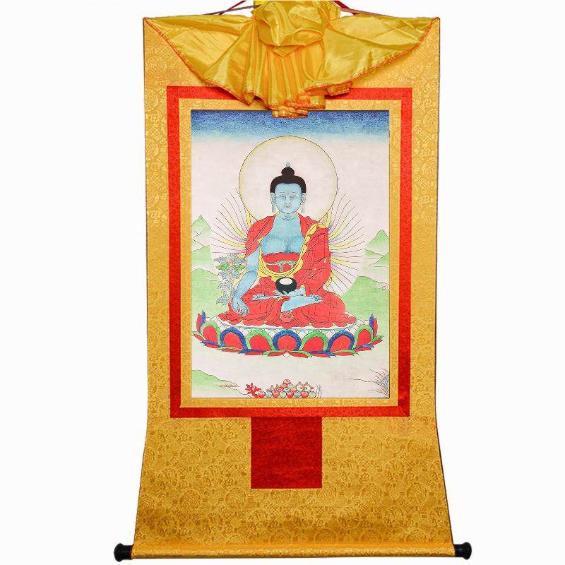 Bhaisajyaguru,Medicine Buddha,Woodblock Thangka Art - Gandhanra-ART