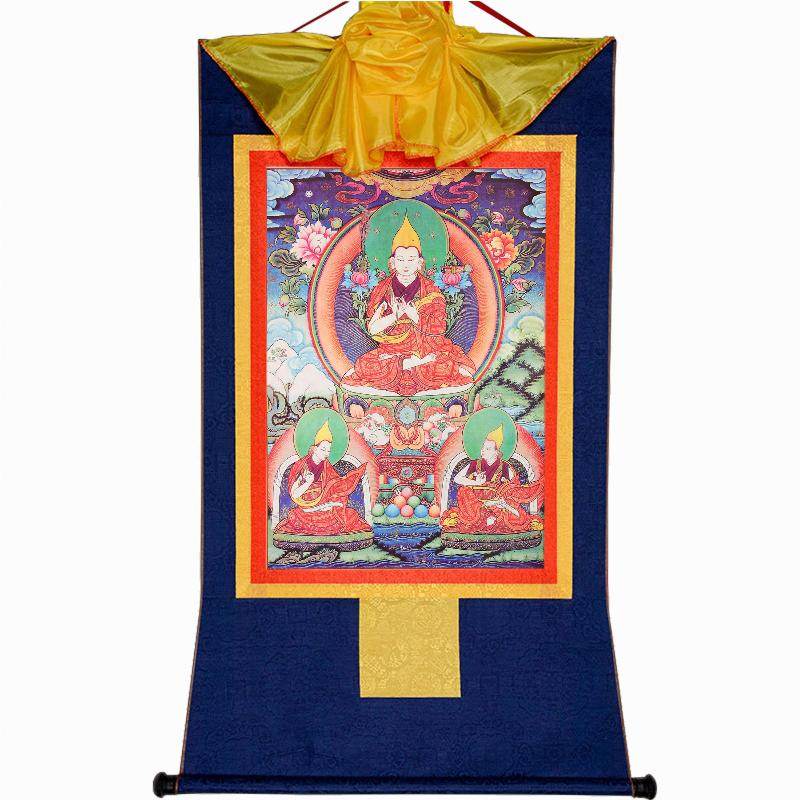 Je Tsongkhapa,Woodblock Thangka Art - Gandhanra-ART