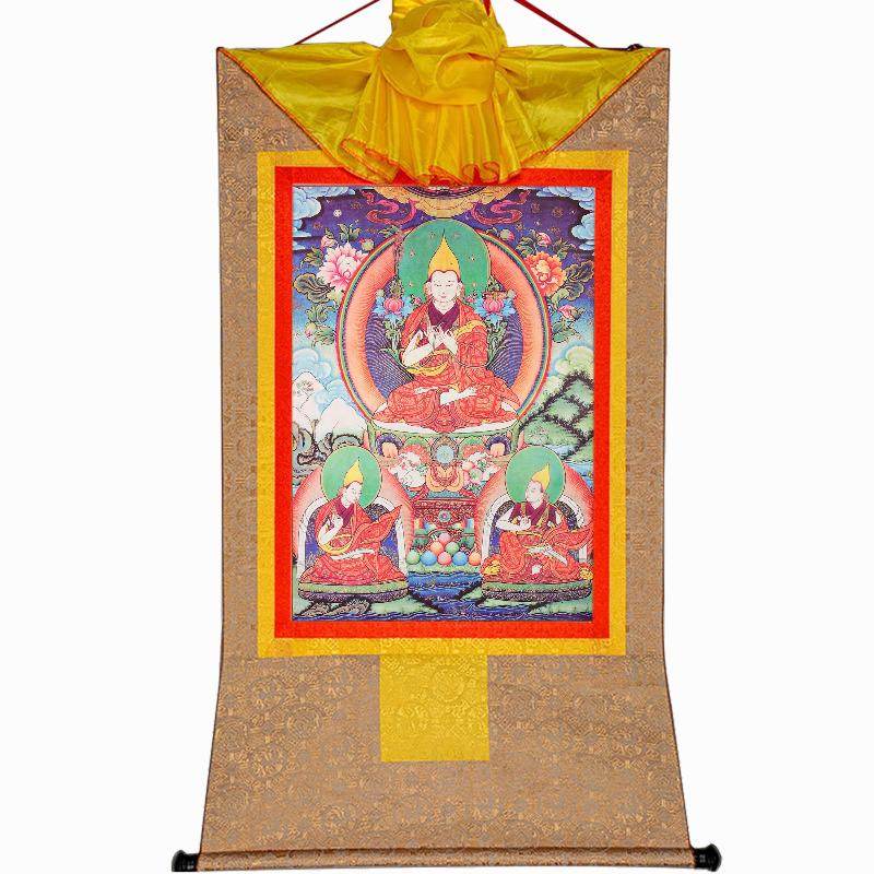 Je Tsongkhapa,Woodblock Thangka Art - Gandhanra-ART