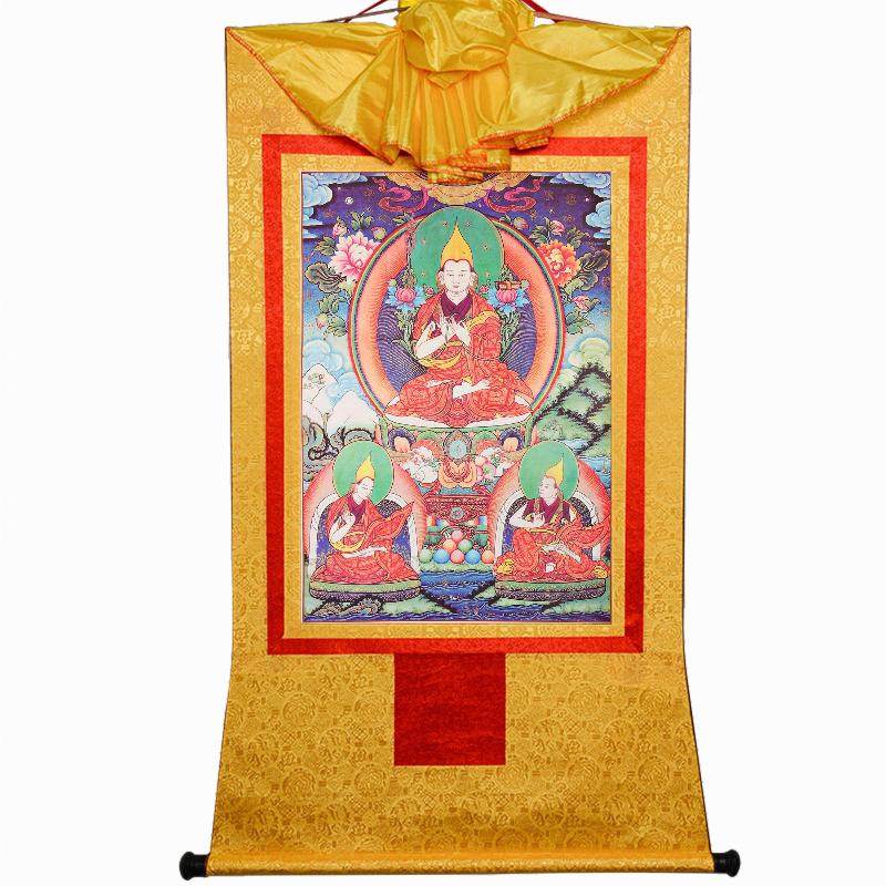 Je Tsongkhapa,Woodblock Thangka Art - Gandhanra-ART