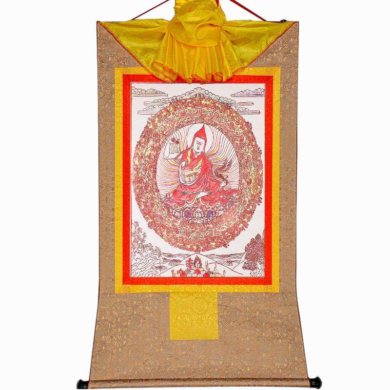 Je Tsongkhapa,Woodblock Thangka Art - Gandhanra-ART