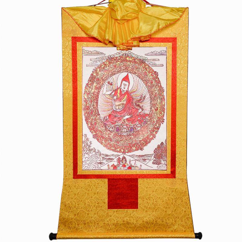 Je Tsongkhapa,Woodblock Thangka Art - Gandhanra-ART