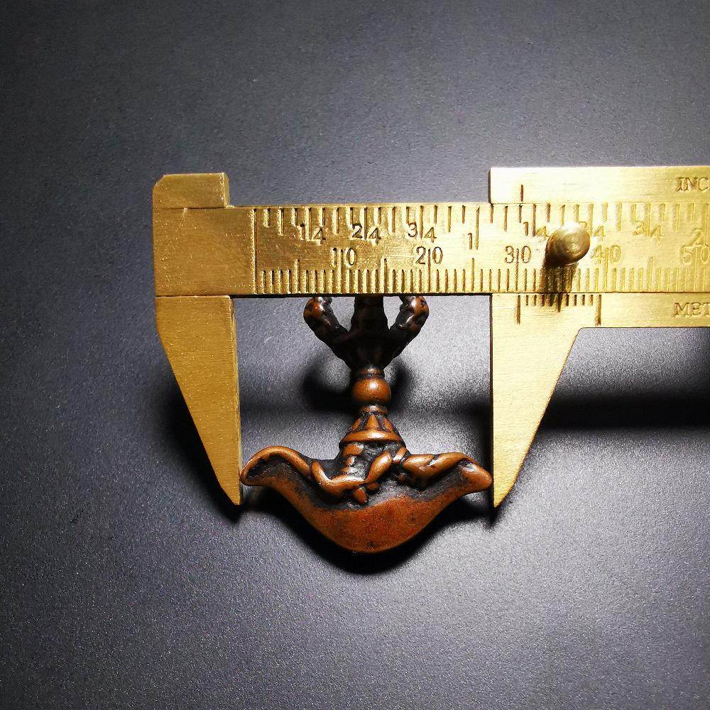 Gandhanra Antique Tibetan Thokcha Amulet Pendant,Kartika(knife of the dakinis), Trantic Buddhism Dharma, Made of Brass - Gandhanra-ART