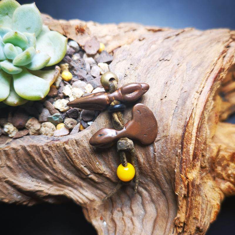 Amulet,Mini Kartika(knife of the dakinis) and Kila(Dorje Phurba) - Gandhanra-ART