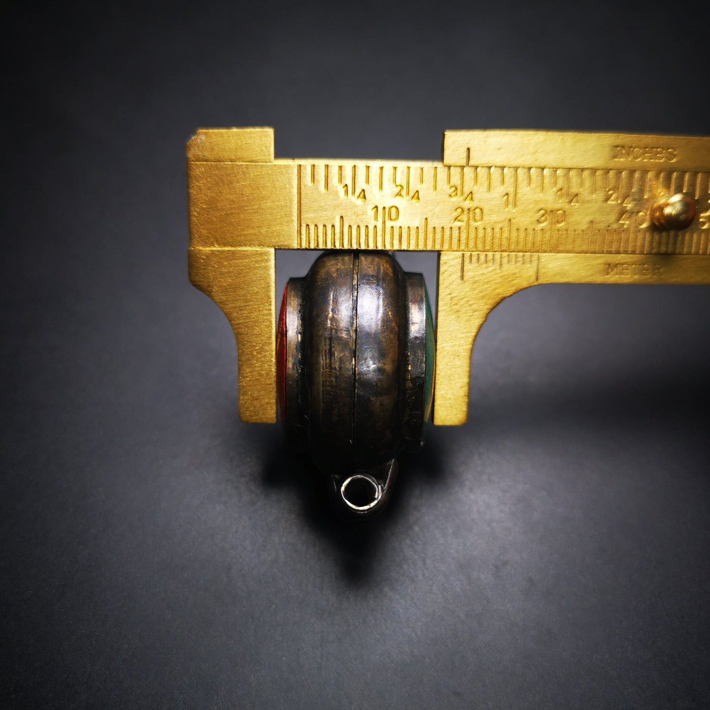 Gandhanra Antique Handmade Gau Ghau Shrine, Mini Tibetan Buddhist Altar Amulet Pendant,OM and Kalachakra Symbol Gandhanra-ART