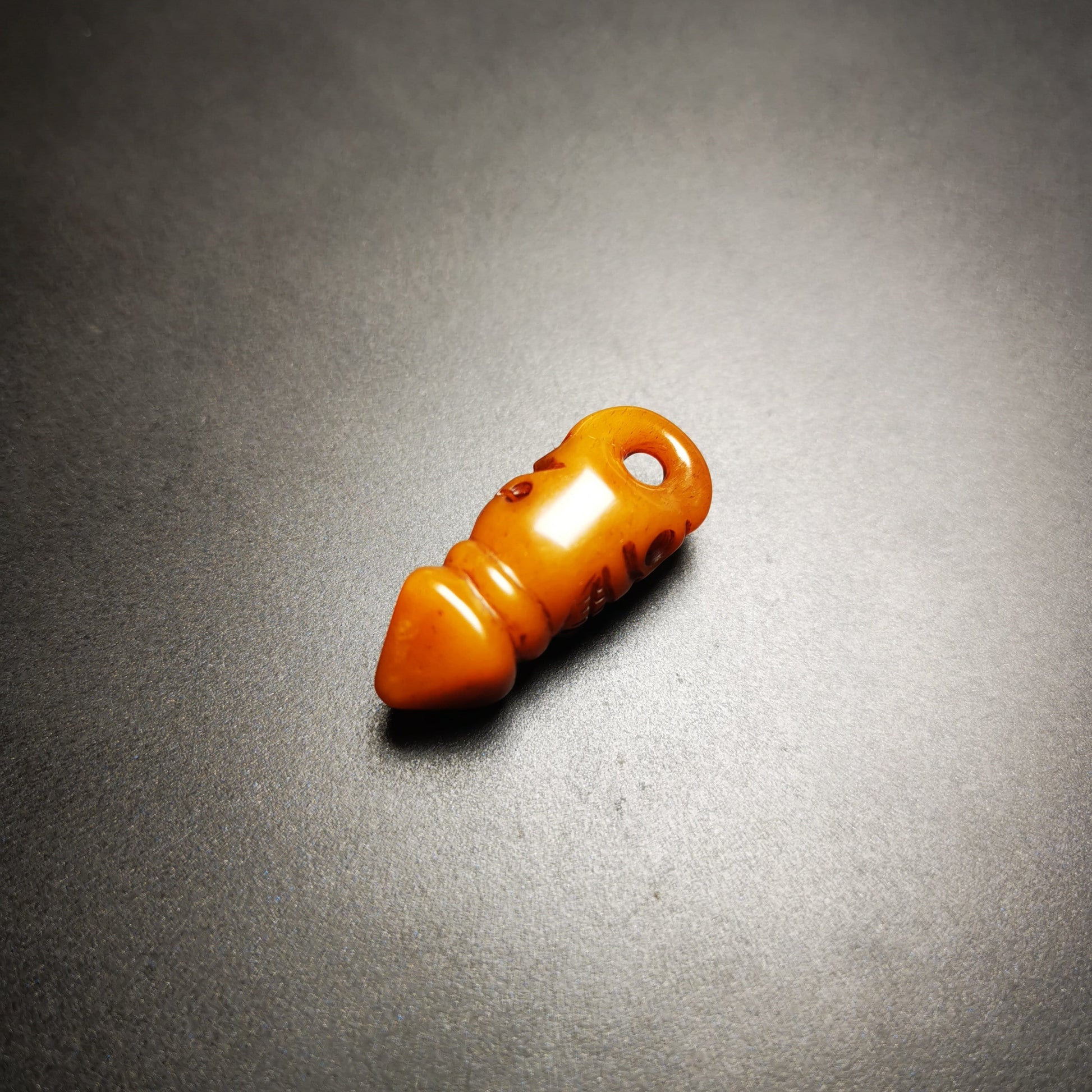 Amulet,Yak Bone Carved Skull Sitavana Pendant, Hand-carved Phurba Pendant for Prayer Bead/Necklace