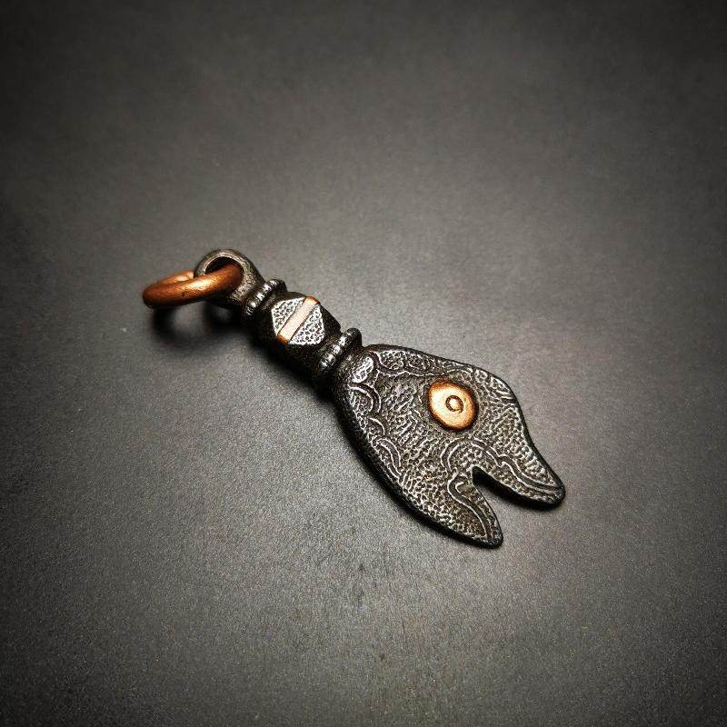Gandhanra Handmade Tibetan Buddhism Amulet, Golden Fish of Ashtamangala(Eight Auspicious), Symbolize Happiness. - Gandhanra-ART