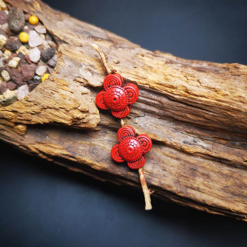 Amulet,Mini Flower Bead Pendant for Mala - Gandhanra-ART