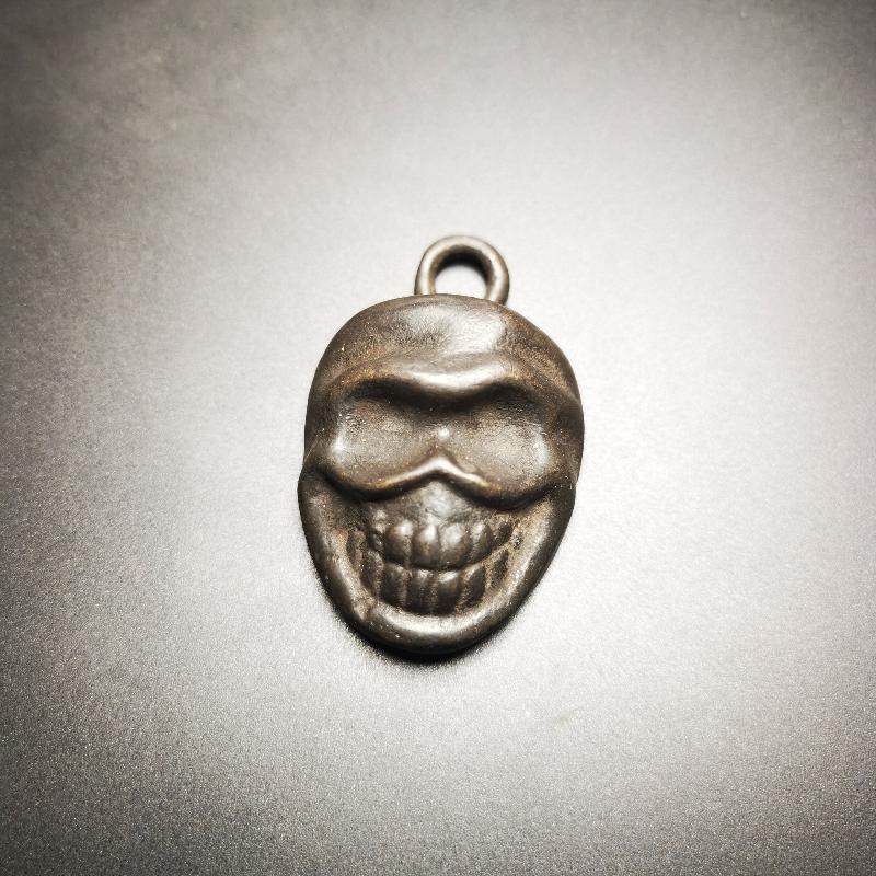 Gandhanra Handmade Skull S¨©tavana Amulet,Smasana Adhipati Pendant,Made of Thokcha - Gandhanra-ART