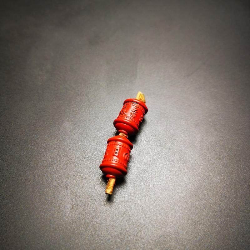 Amulet,Mini Prayer Wheel Bead Pendant for Mala - Gandhanra-ART