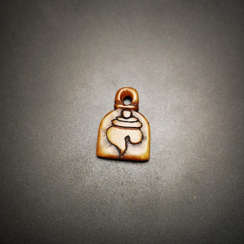 Amulet,Conch Pendant, Bead Counter Clip Pendant 1.0"×.0.7"