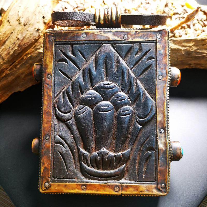 Woodblock Plate, Bhaisajyaguru,Medicine Buddha with Mantra - Gandhanra-ART