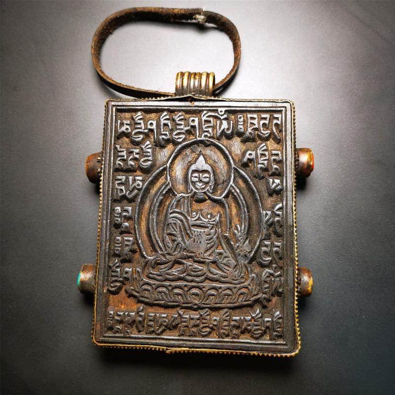 Woodblock Plate, Bhaisajyaguru,Medicine Buddha with Mantra - Gandhanra-ART