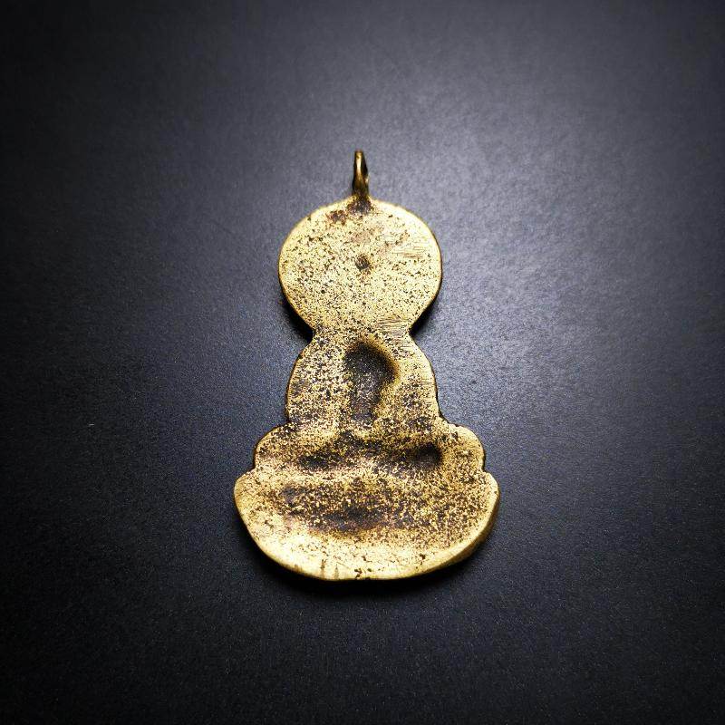 Gandhanra Antique Tibetan Buddhist Amulet Pendant,Bhaisajyaguru,Medicine Buddha,50 Years Old - Gandhanra-ART