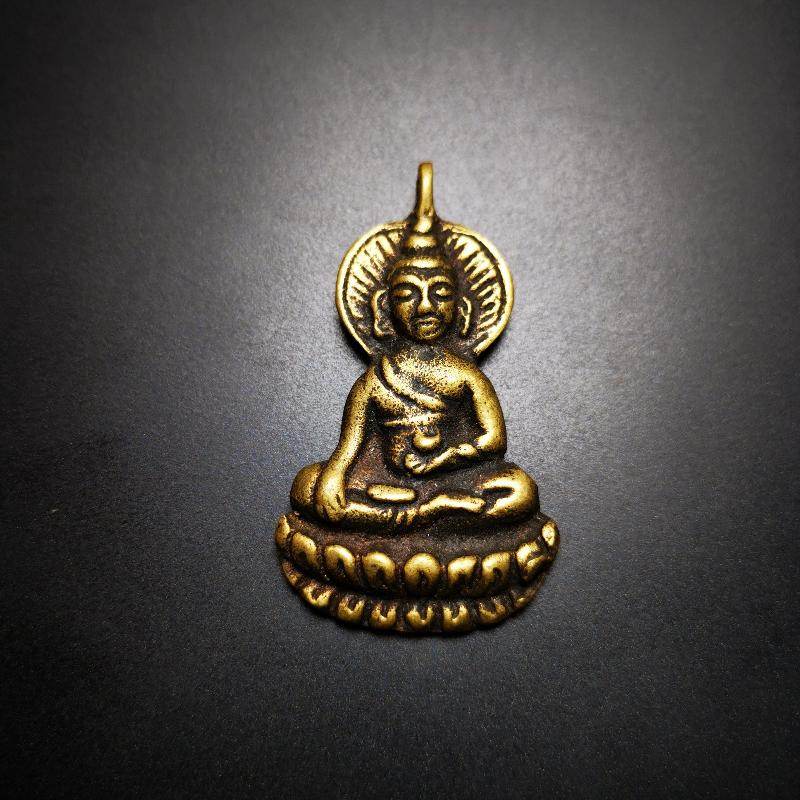 Gandhanra Antique Tibetan Buddhist Amulet Pendant,Bhaisajyaguru,Medicine Buddha,50 Years Old - Gandhanra-ART
