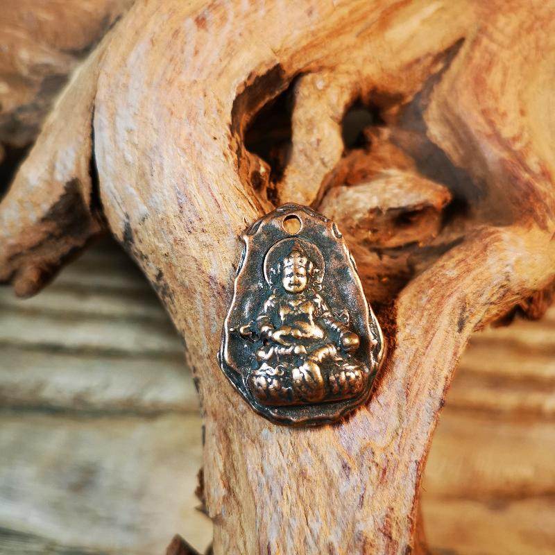 Yellow Jambhala Pendant - Gandhanra-ART
