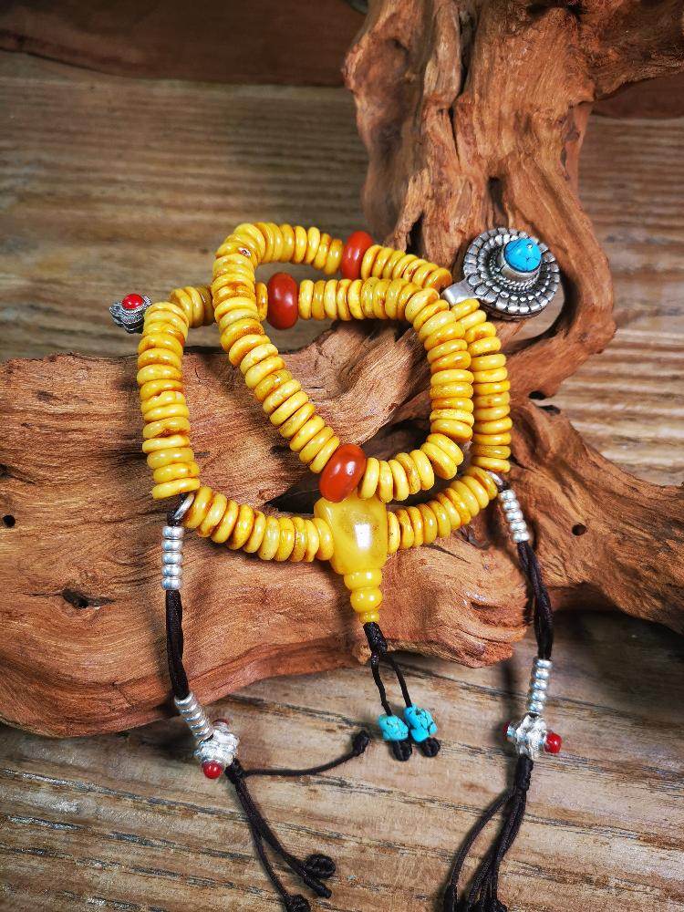 Beeswax Mala,Prayer Beads - Gandhanra-ART