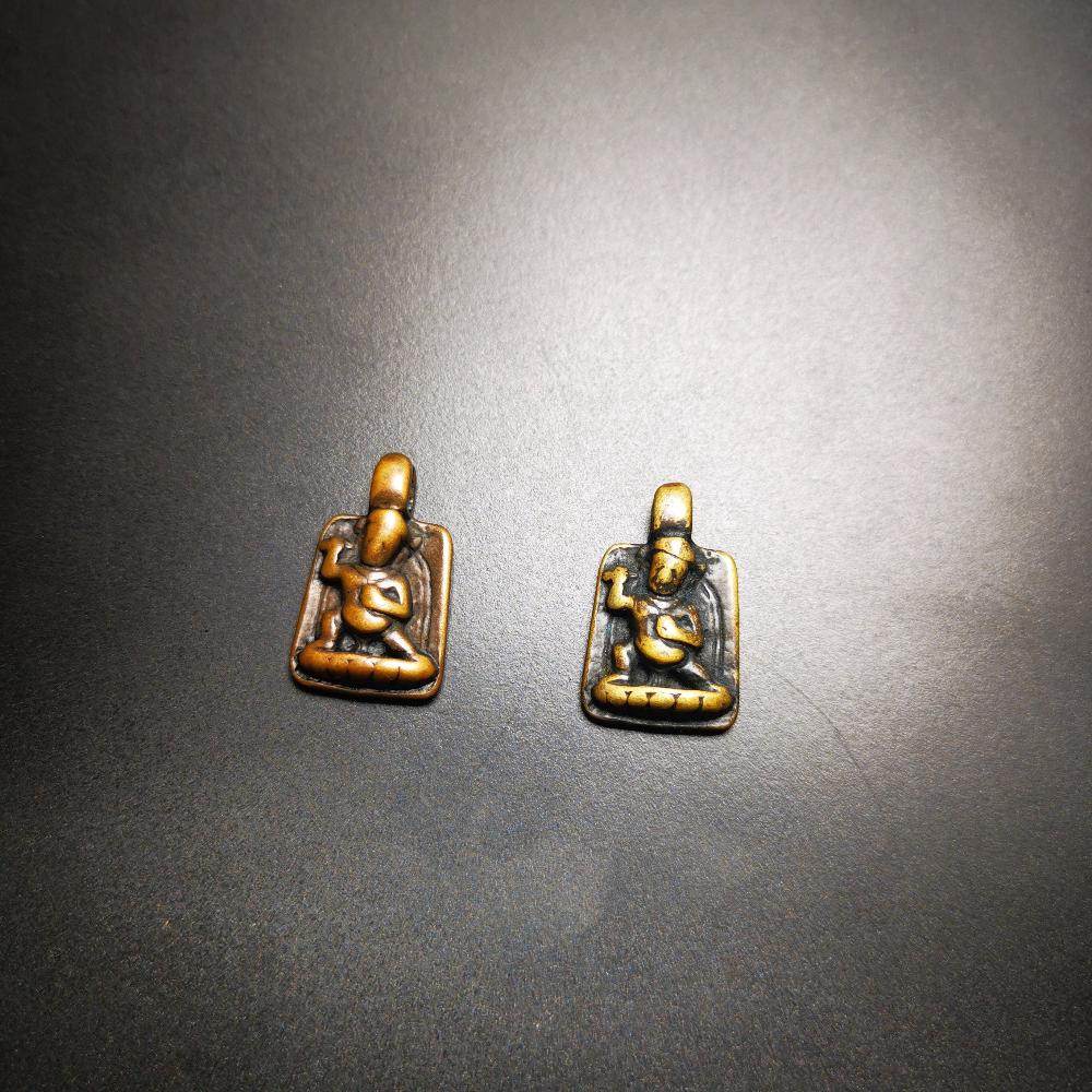 Gandhanra Handmade Vajrapani Tibetan Mala Counter, Mala Pendant,Mantra Dot Prayer Beads Accessories,Made of Brass - Gandhanra-ART