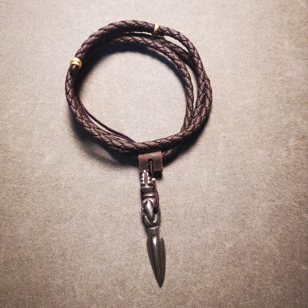 Gandhanra Handmade Phurba Amulet,Kila,Kilaka Pendant, Handmade Cold Iron Craft Necklace - Gandhanra-ART