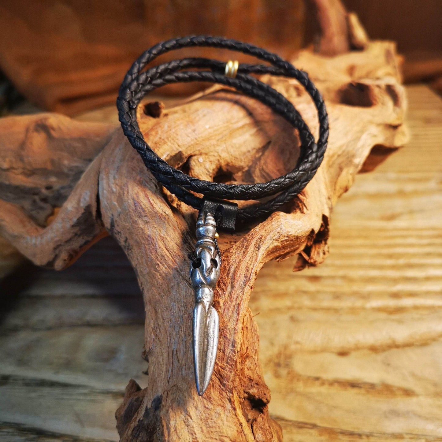 Gandhanra Handmade Phurba Amulet,Kila,Kilaka Pendant, Handmade Cold Iron Craft Necklace - Gandhanra-ART