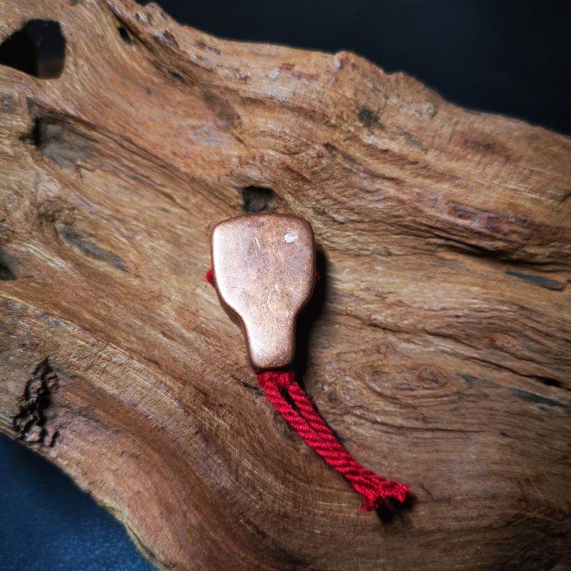 Gandhanra Tibetan Copper & Sandalwood Guru Bead,T-drilled 3-Hole Bead,Mala Bead,Connector Bead for Prayer Bead Accessories - Gandhanra-ART
