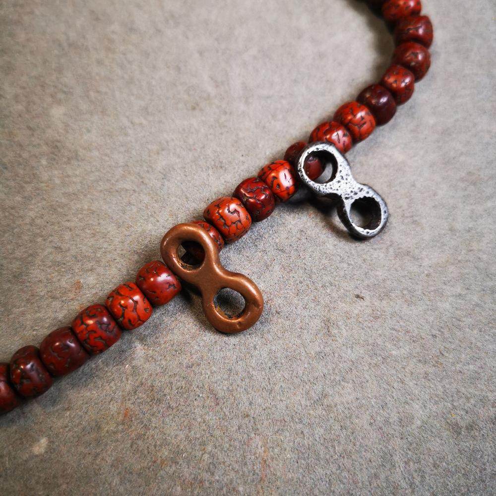 Gandhanra Old Mala Clip, Mala Pendant Connecting Ring, Prayer Beads Accessories,Made of Cold Iron - Gandhanra-ART