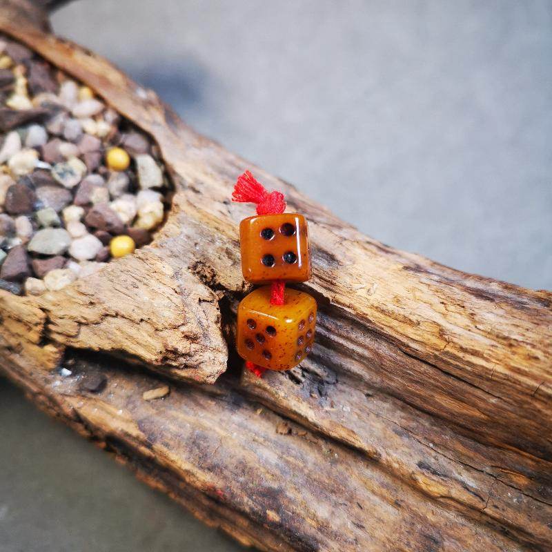Gandhanra Tibetan Yak Bone Carved Dice Beads for Prayer Bead,Mala Accessories,Amulet Beads - Gandhanra-ART