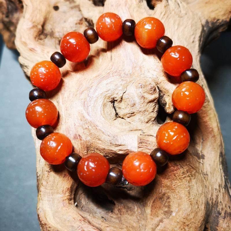 Nanhong Red Agate Bracelet,Amulet Mala Bracelet - Gandhanra-ART