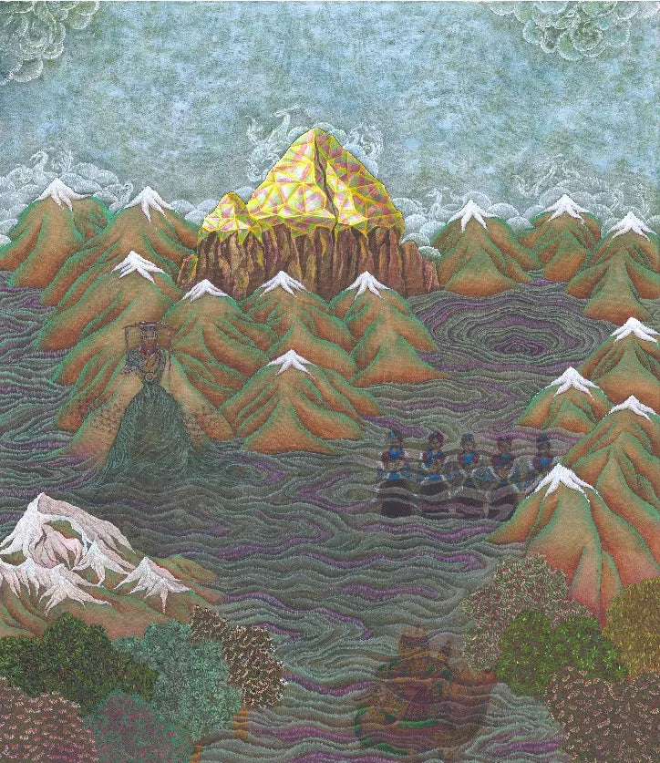 Mount Kailash flows from his pen ▎Sonam Banjo