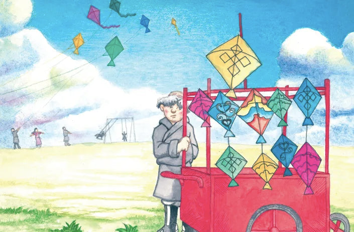 The Tibetan kite has fangs.