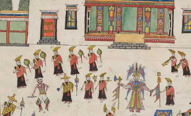 "Wearing divine masks transforms humans into gods who exorcise evils for mankind" — Tibetan Mask Tradition